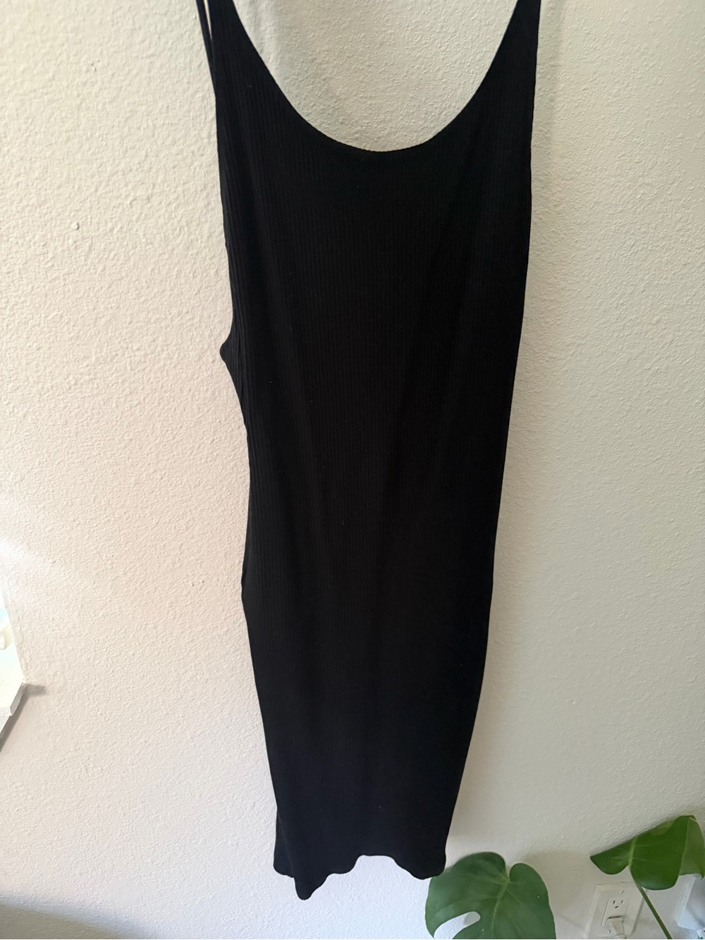 Reformation Classic Black Tank Midi Dress - Women's